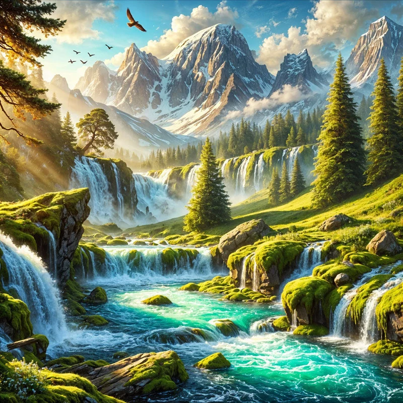 5D Diamond Painting – Das Lied der Smaragdwasser