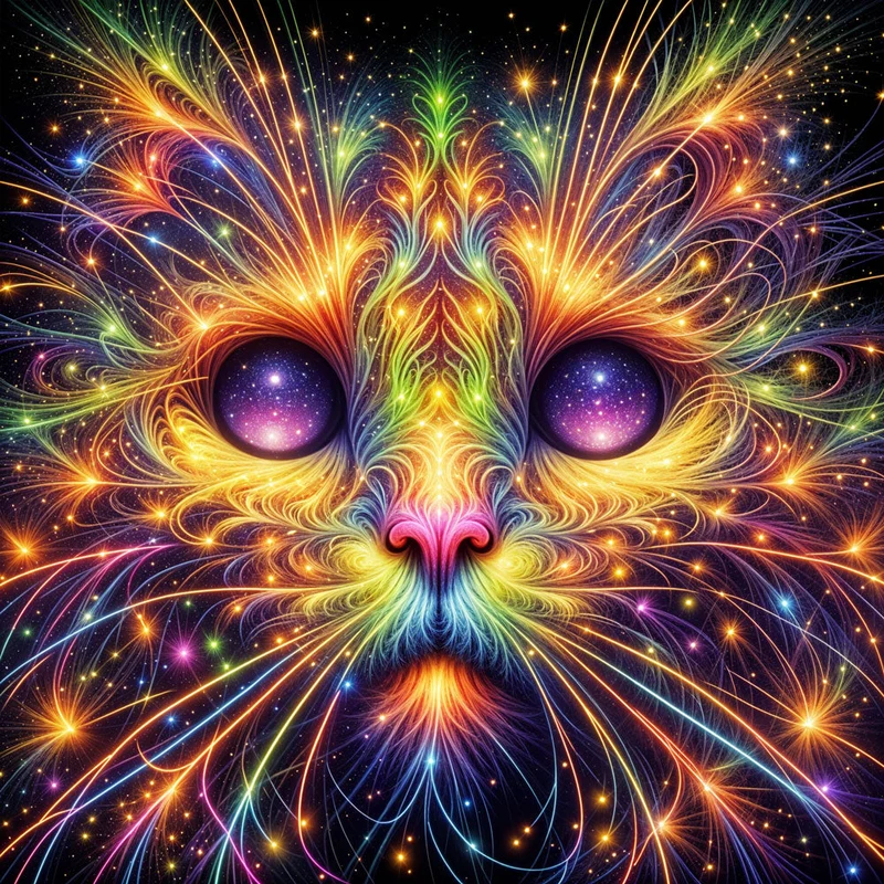 5D Diamond Painting – Galaxie der Katze Nyra