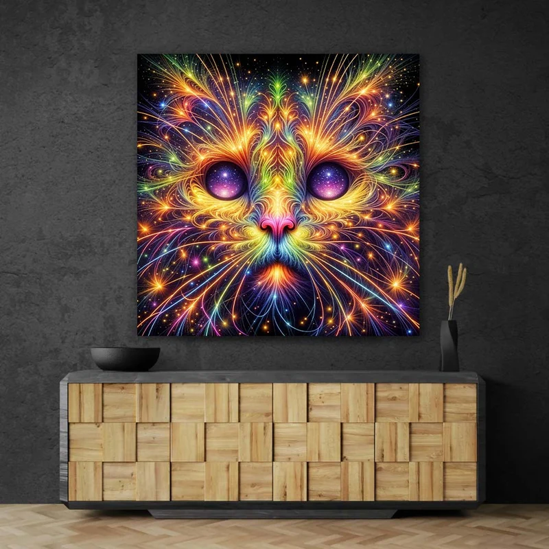 5D Diamond Painting – Galaxie der Katze Nyra