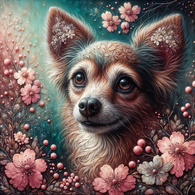 5D Diamond Painting – Blütenzauber mit Bella