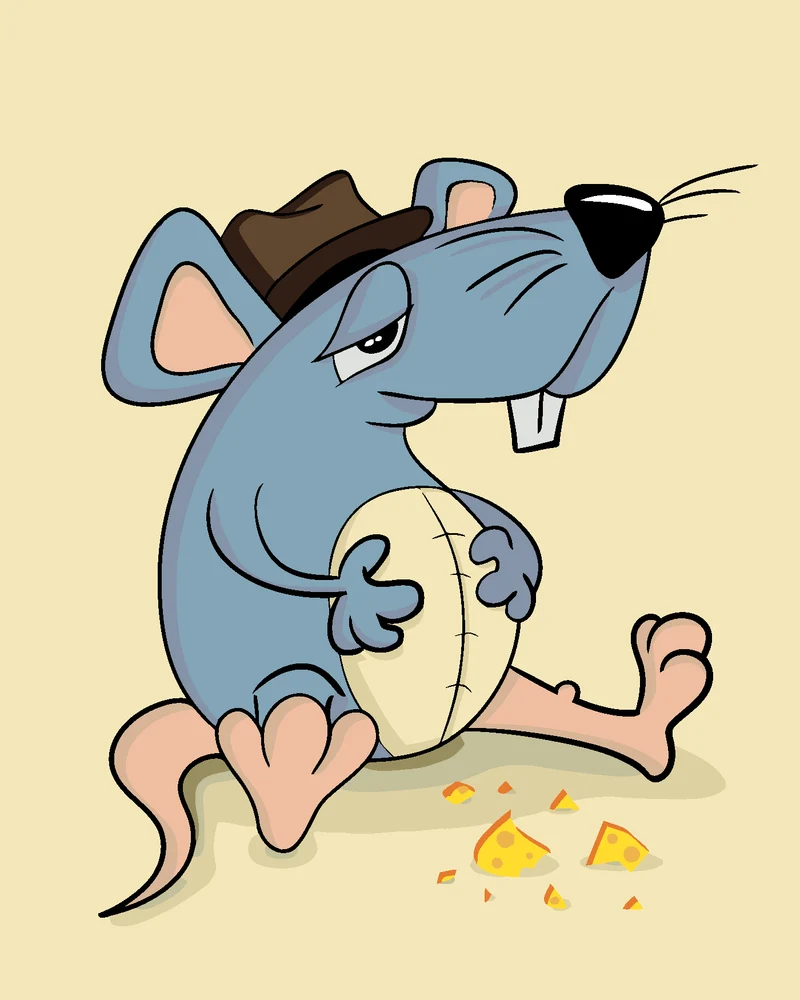 Diamond painting - MAUS MIT VOLLEM BAUCH