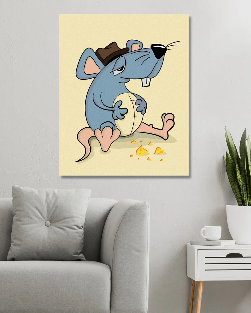 Diamond painting - MAUS MIT VOLLEM BAUCH