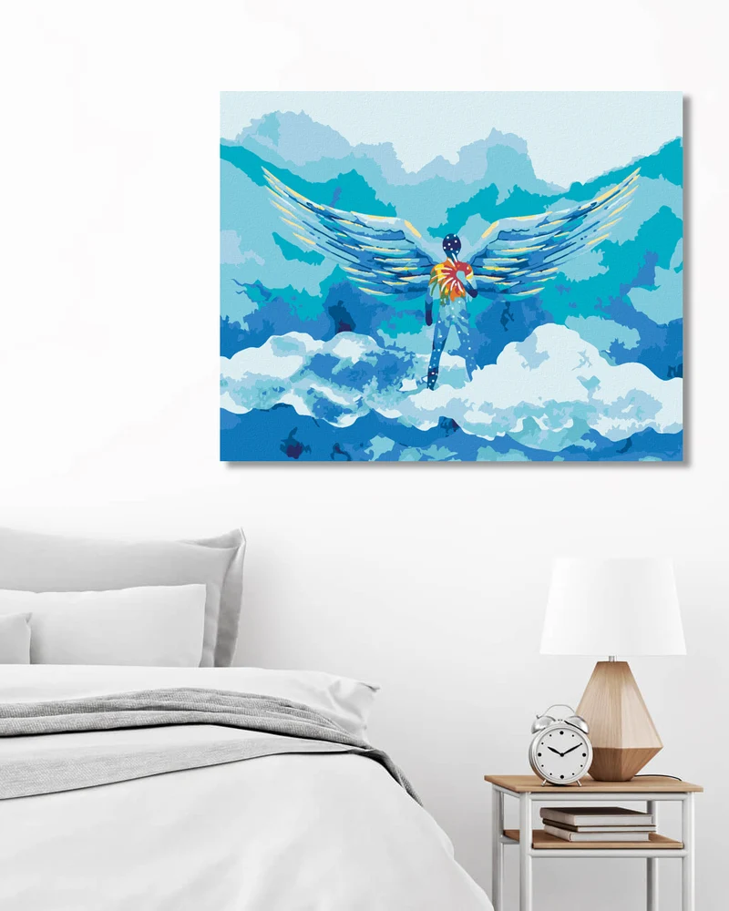 Diamond painting - MANN MIT ENGELSFLÜGELN
