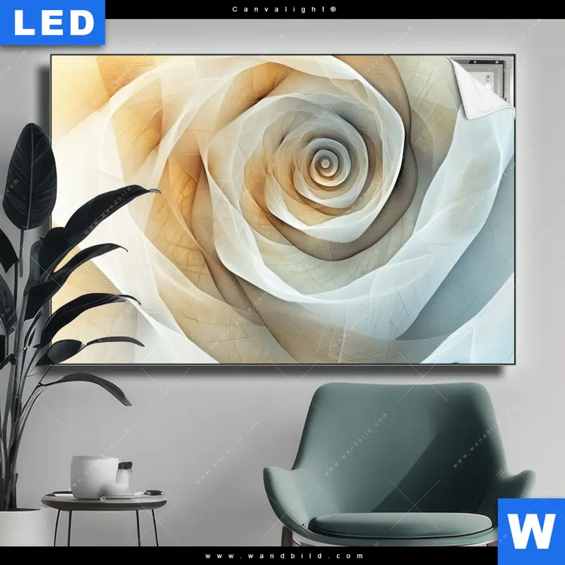 Canvalight® Leuchtbild | Spirale der Leichtigkeit | Querformat