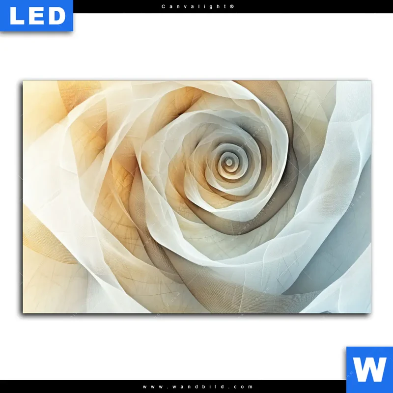 Canvalight® Leuchtbild | Spirale der Leichtigkeit | Querformat