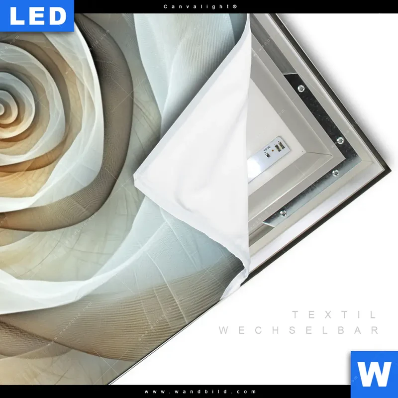 Canvalight® Leuchtbild | Spirale der Leichtigkeit | Querformat