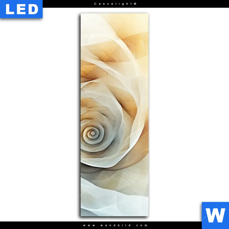 Canvalight® Leuchtbild | Spirale der Leichtigkeit | Schmal