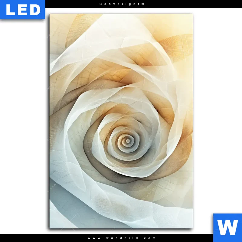 Canvalight® Leuchtbild | Spirale der Leichtigkeit | Hochformat