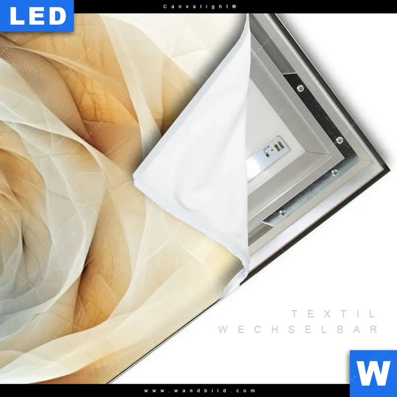 Canvalight® Leuchtbild | Spirale der Leichtigkeit | Hochformat