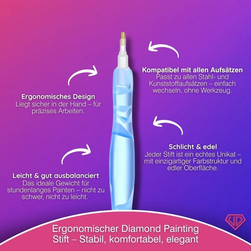 Diamond Painting Ergonomischer Premium-Stift – Arctic Blue