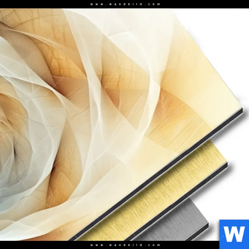 Aluminiumbild gebürstet | Spirale der Leichtigkeit | Hochformat