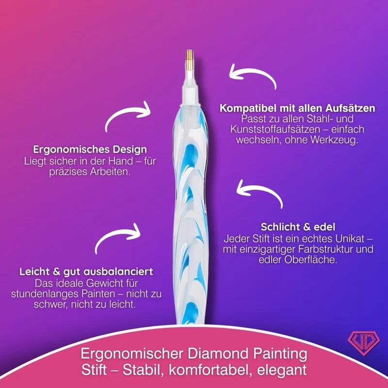 Diamond Painting Ergonomischer Premium-Stift – Ice Crystal