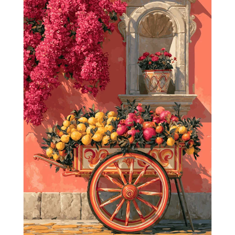 Blumenwagen-Ecke