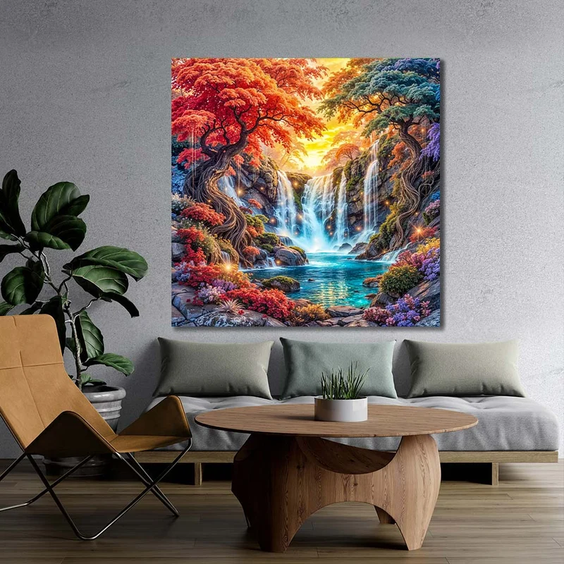 5D Diamond Painting – Tal der Lichtquellen