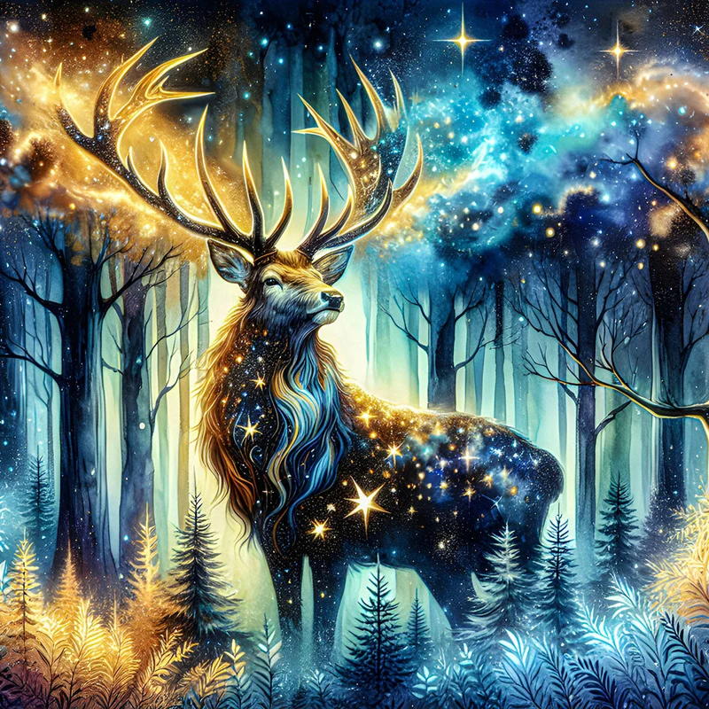 5D Diamond Painting – Wächter der Sternennacht