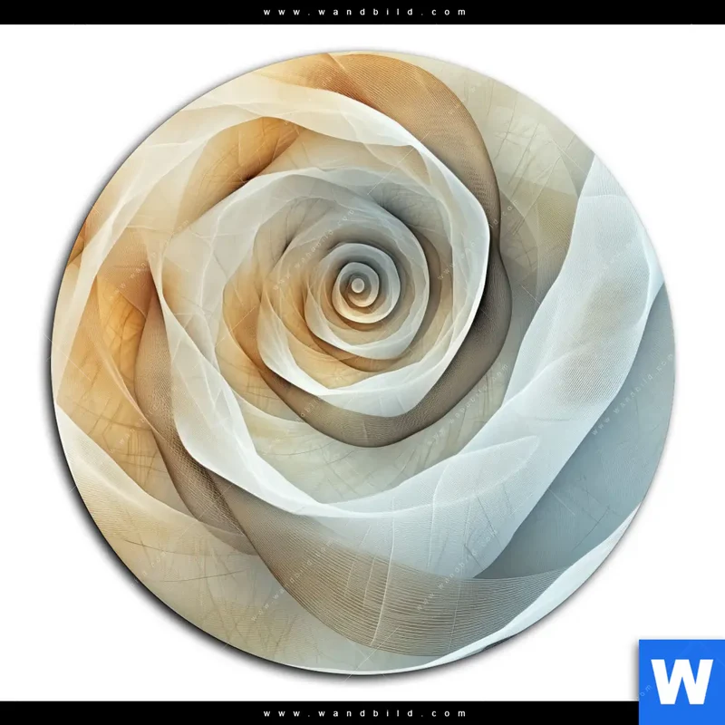 Acrylglasbild | Spirale der Leichtigkeit | Rund