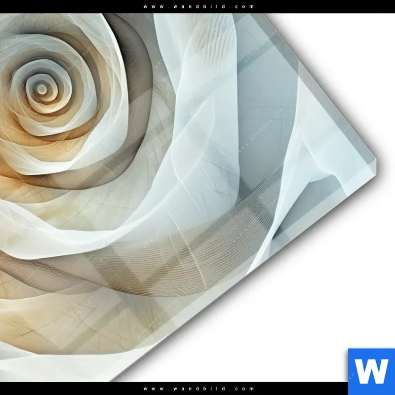 Acrylglasbild | Spirale der Leichtigkeit | Rund