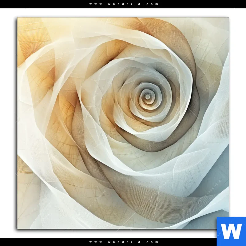 Alu-Dibond Bild | Spirale der Leichtigkeit | Quadrat