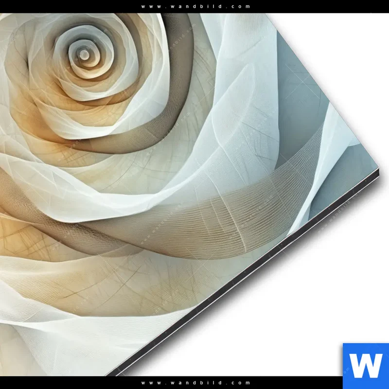 Alu-Dibond Bild | Spirale der Leichtigkeit | Quadrat