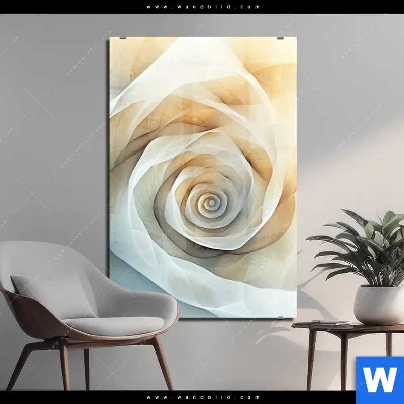 Acrylglasbild | Spirale der Leichtigkeit | Hochformat