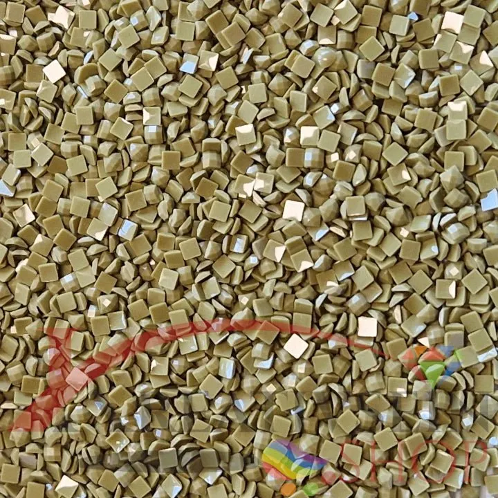 DMC 3012 Khaki Green MED - eckige Steine - Diamond Painting