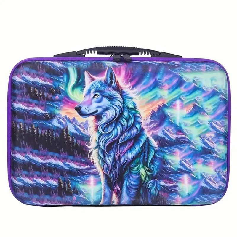 Diamond Painting Koffer Wolf mit 60/70/120 Dosen + Zubehör