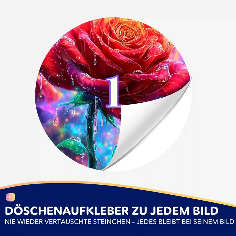 Döschenaufkleber - Regentanz