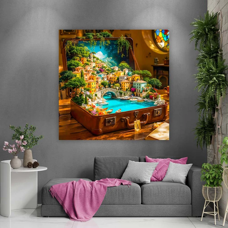 5D Diamond Painting – Italienische Träume im Koffer