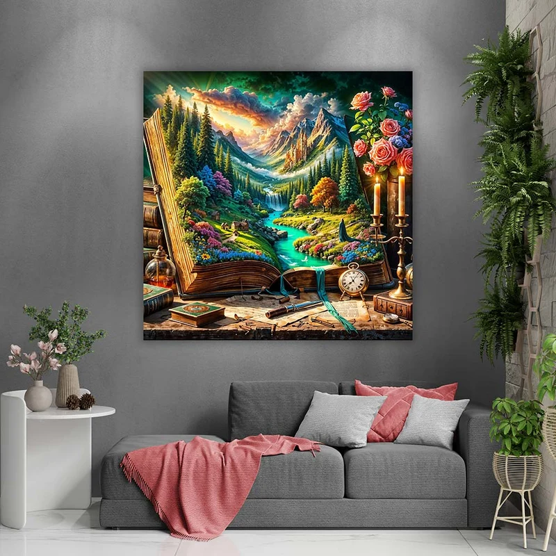 5D Diamond Painting – Das Buch der Fantasie