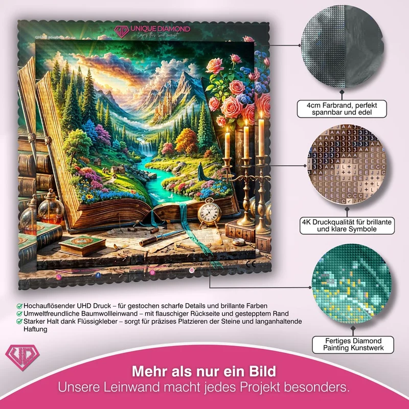 5D Diamond Painting – Das Buch der Fantasie