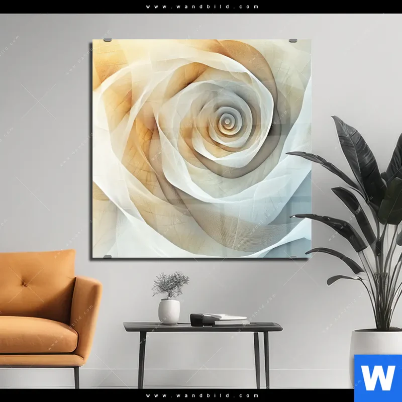 Acrylglasbild | Spirale der Leichtigkeit | Quadrat