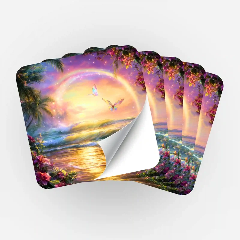 Aufkleber 5er-Set - Zwischen Himmel und Meer