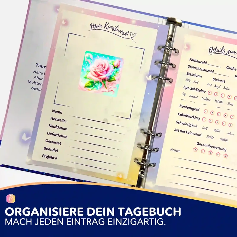 Aufkleber 5er-Set - Candy Rose