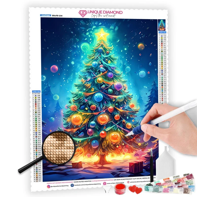 5D Diamond Painting – Weihnachtsbaum