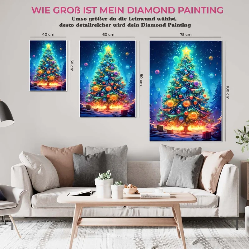 5D Diamond Painting – Weihnachtsbaum