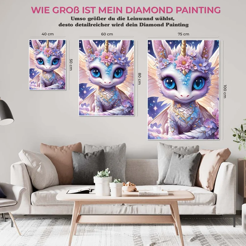5D Diamond Painting – Magic Unicorn