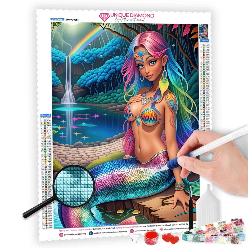 5D Diamond Painting – Meerjungfrau