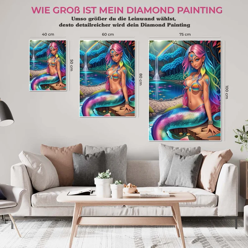 5D Diamond Painting – Meerjungfrau