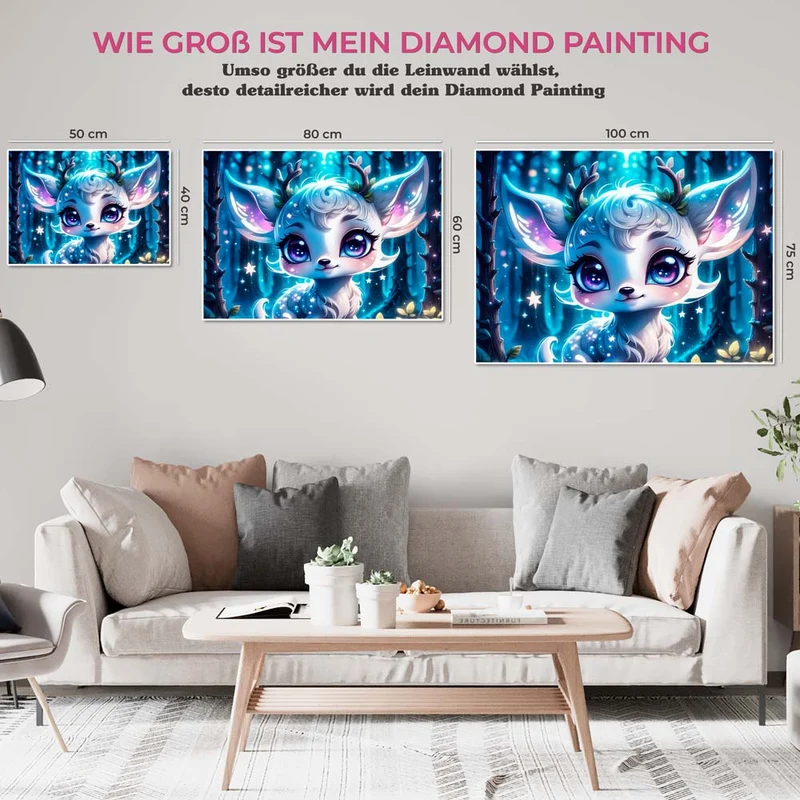 5D Diamond Painting – Small Cute Deer