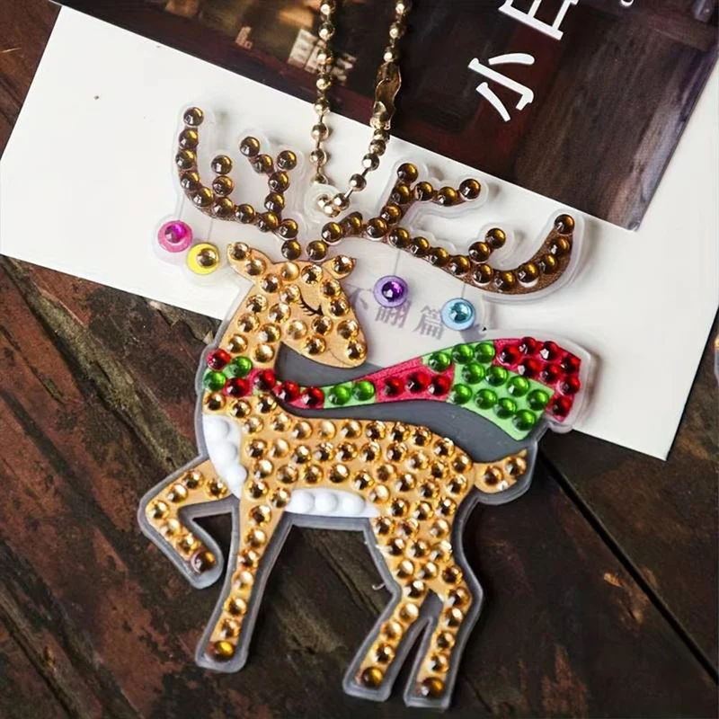 Diamond Painting Schlüsselanhänger Weihnachten 15 Stück