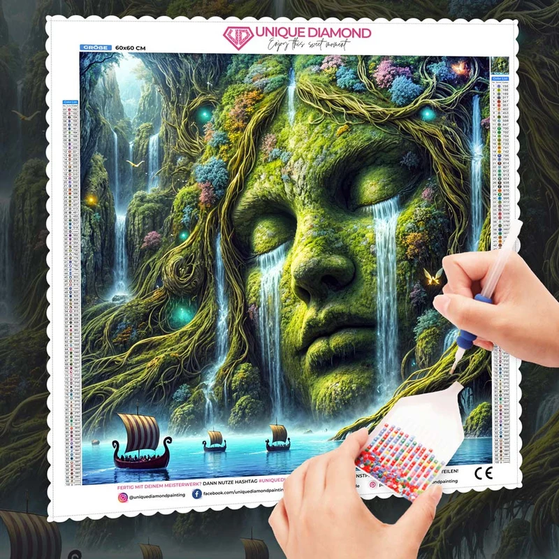 5D Diamond Painting – Tränen der Naturgöttin