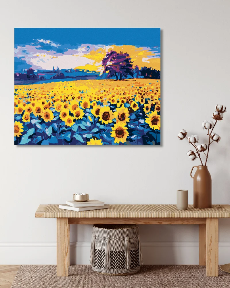 Diamond painting - RIESIGES SONNENBLUMENFELD