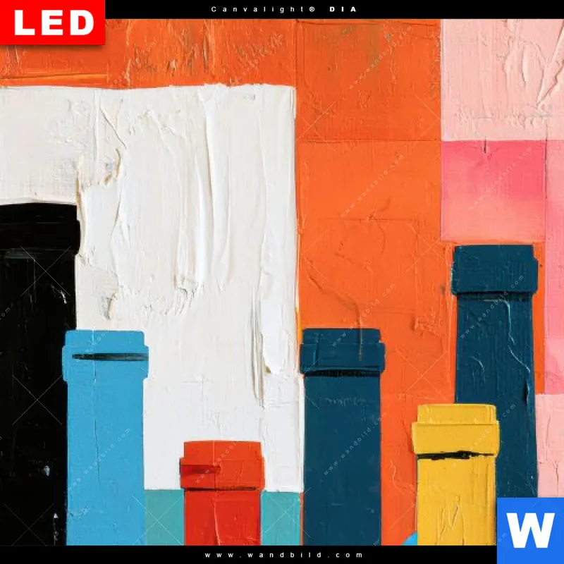 Leuchtbild Acrylglas Canvalight® DIA | Bunte Weinvielfalt | Querformat