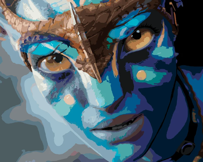 Diamond painting - NEYTIRI PORTRÄT (Avatar)