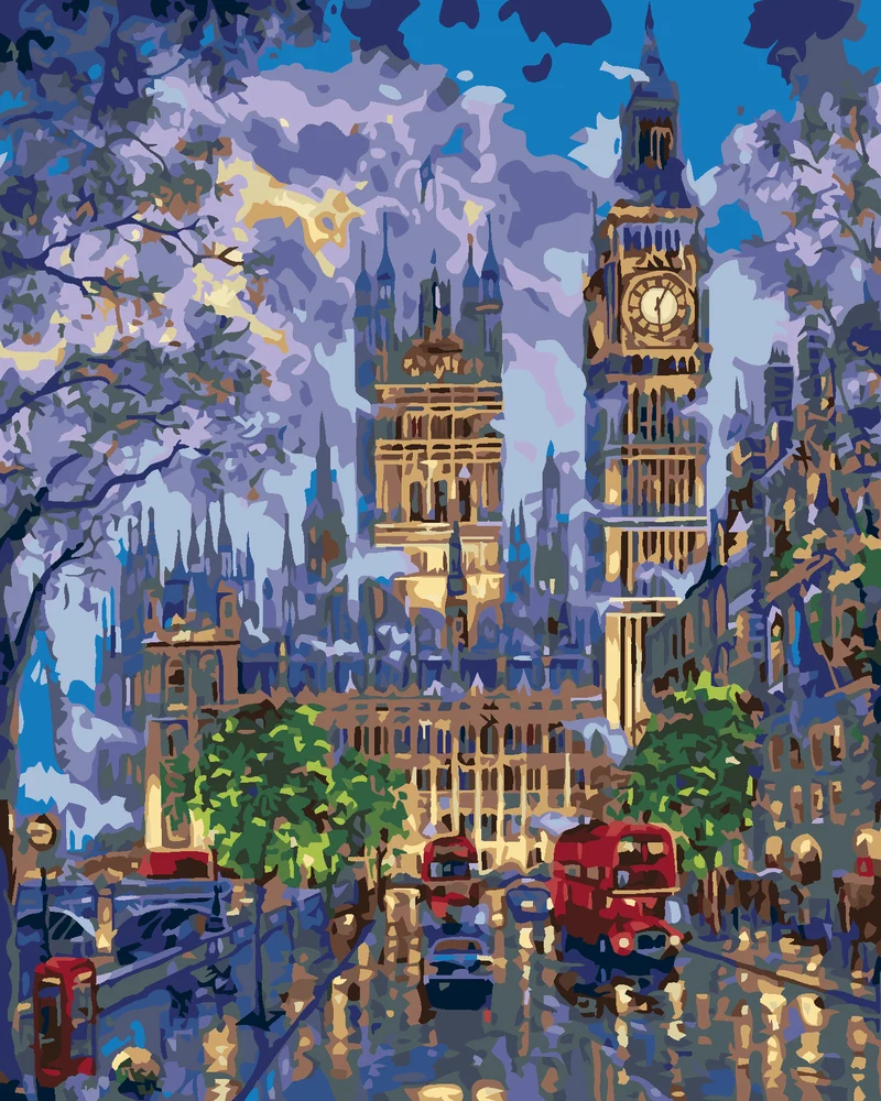 Diamond painting - LONDON BEI NACHT
