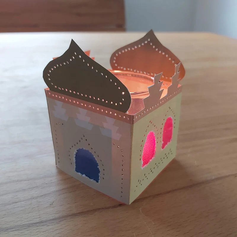 Prickeln für Kinder - Prickelset Windlichthäuser Orient