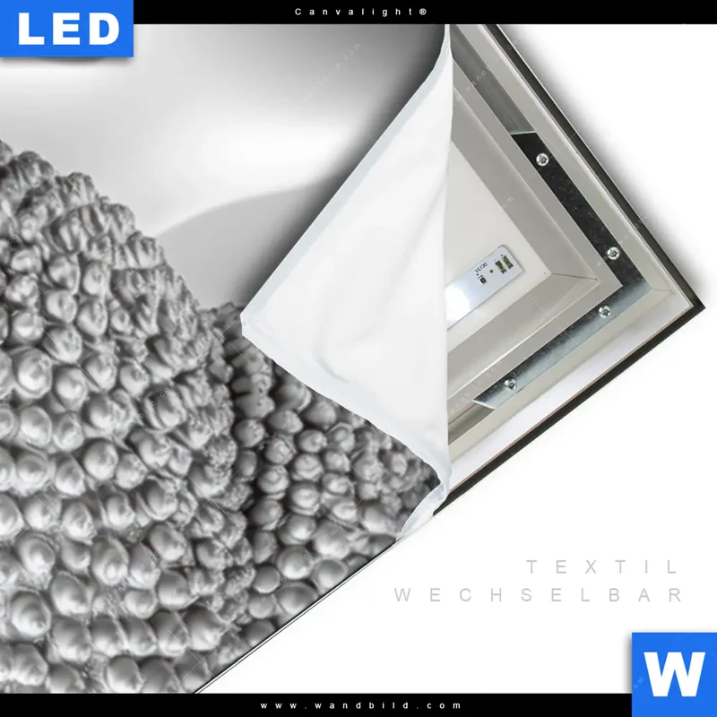 Canvalight® Leuchtbild | Buddha - Stille des Erwachens | Schmal