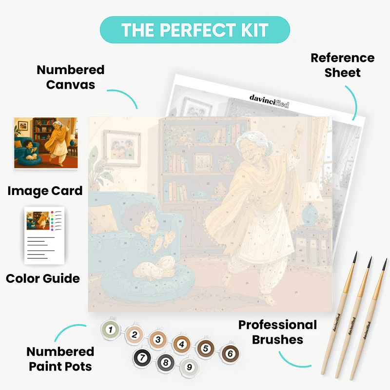Dancing Grandma - Paint by Numbers Kit