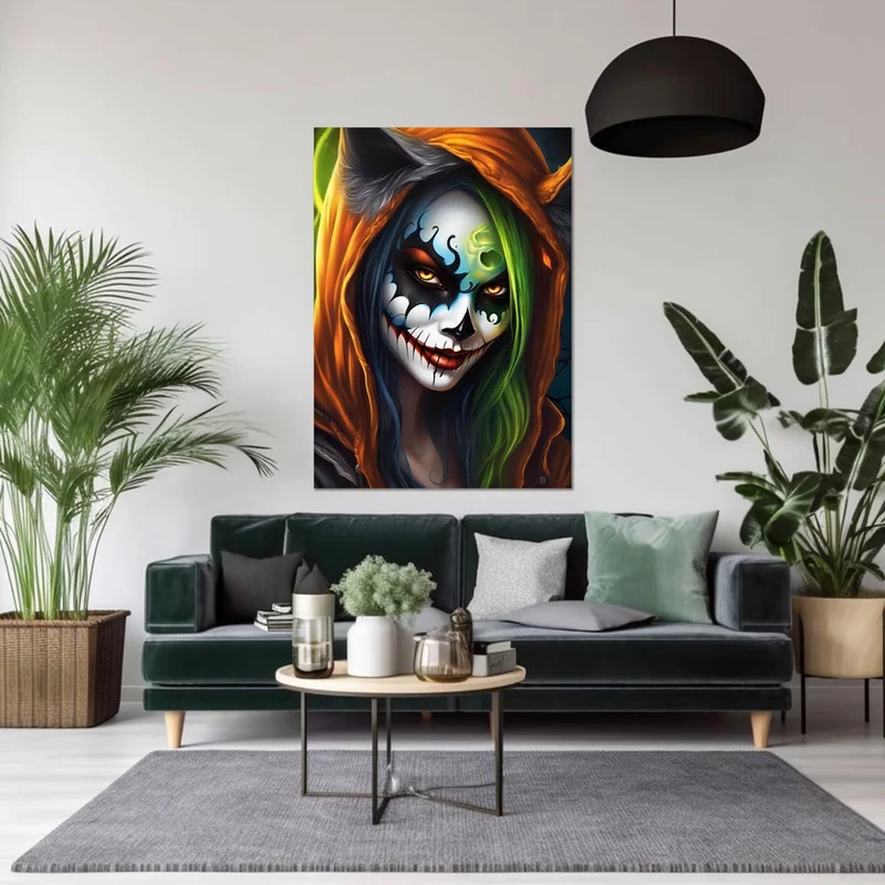 5D Diamond Painting – Halloween Face Art