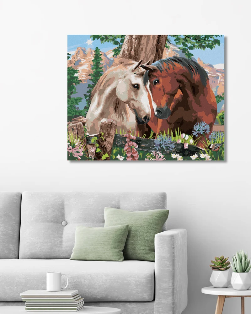 Diamond painting - WENN SICH EIN PFERD VERLIEBT (HOWARD ROBINSON)